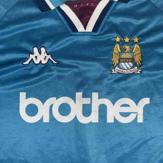 Manchester City 1997/1998/1999 Home Football Shirt  XL