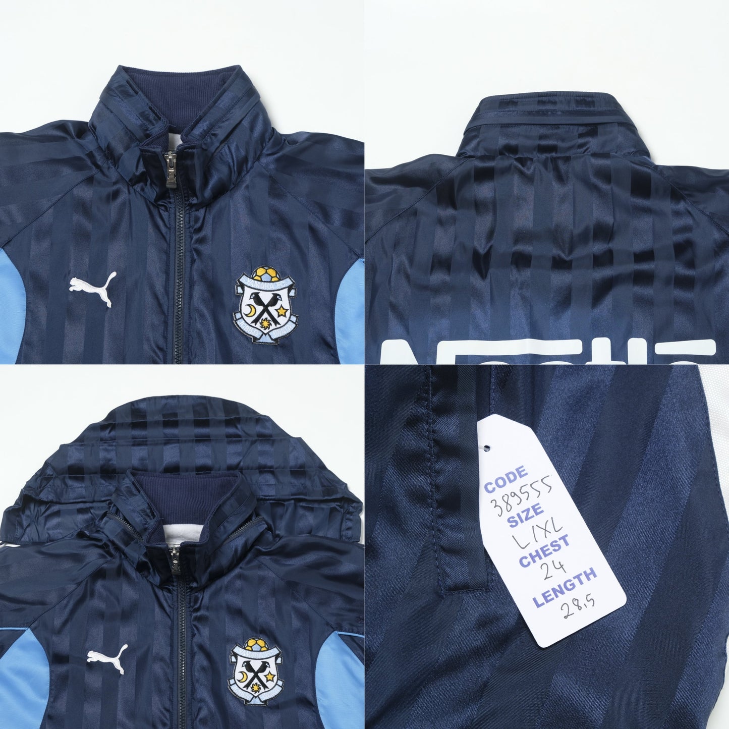 1990s Jubilo Iwata Football Jacket J-League Puma Player Spec (L/XL)