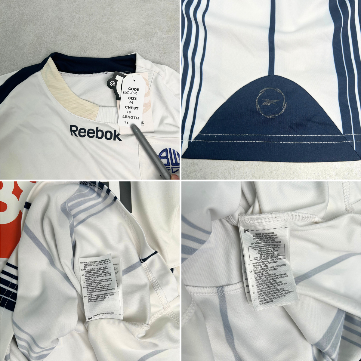 2009/10 Bolton Home Shirt Reebok Wilshere (M)