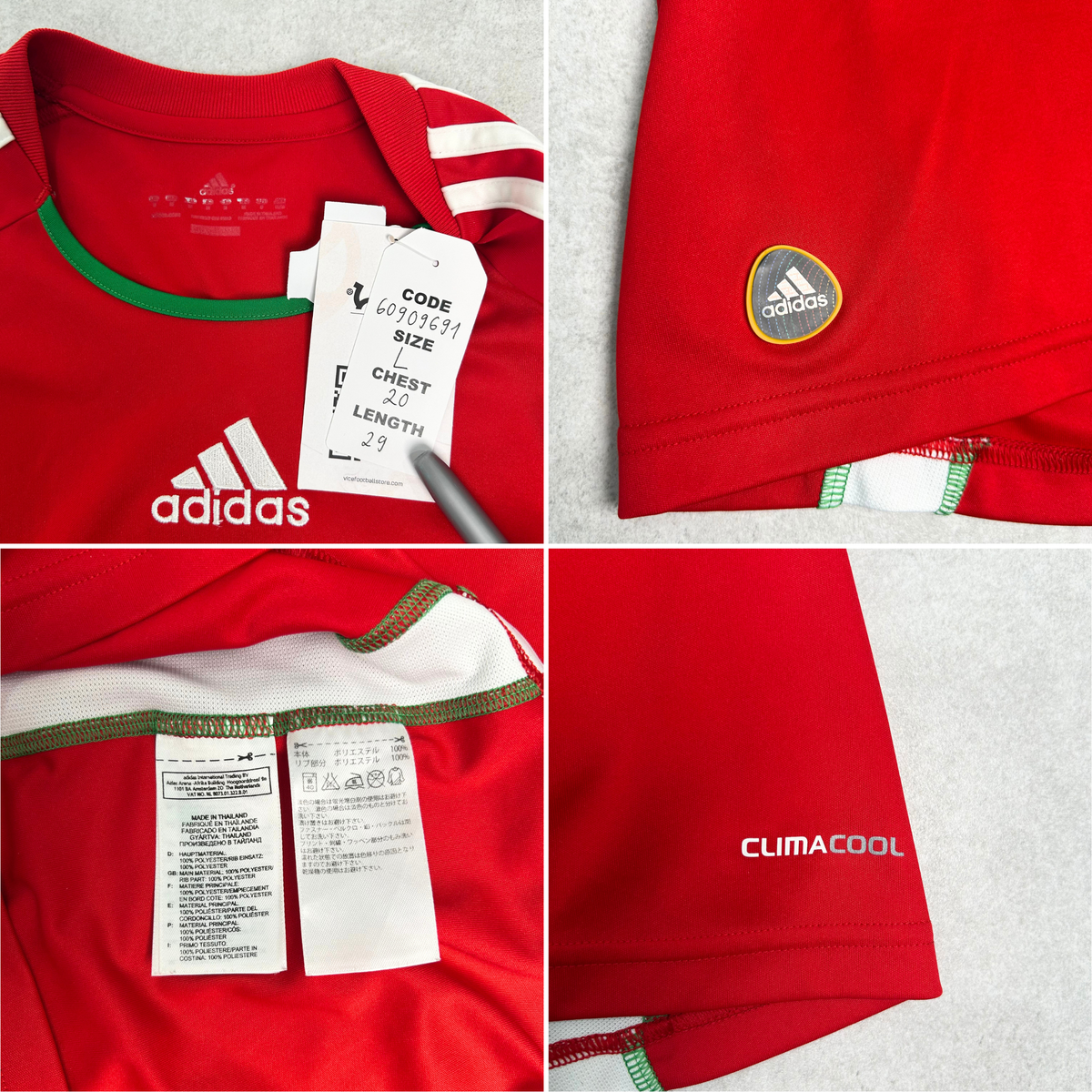 2010/12 Hungary Home Shirt Adidas (L)
