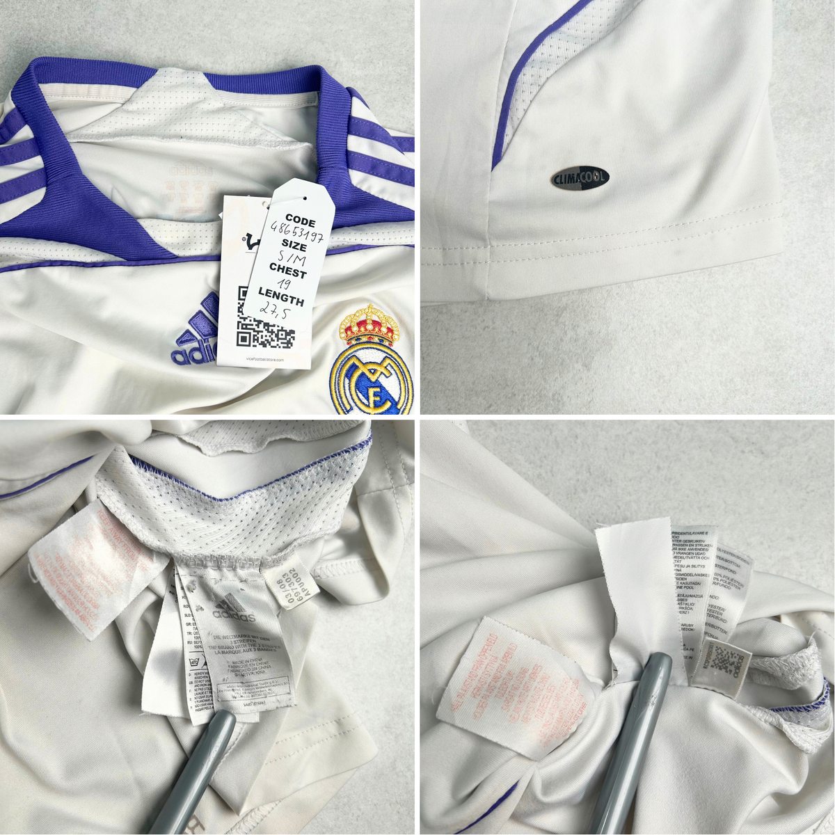 2007/08 Real Madrid 'Campeones' Home Shirt Adidas (S/M)