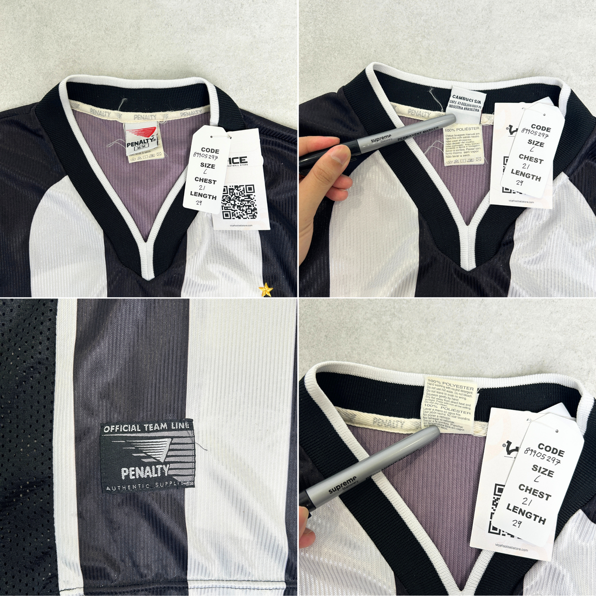 1999 Atletico Mineiro Home Shirt Penalty (L)
