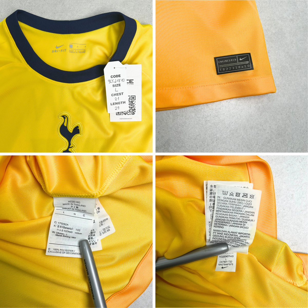 2020/21 Tottenham Hotspur Third Shirt Nike Son (L)