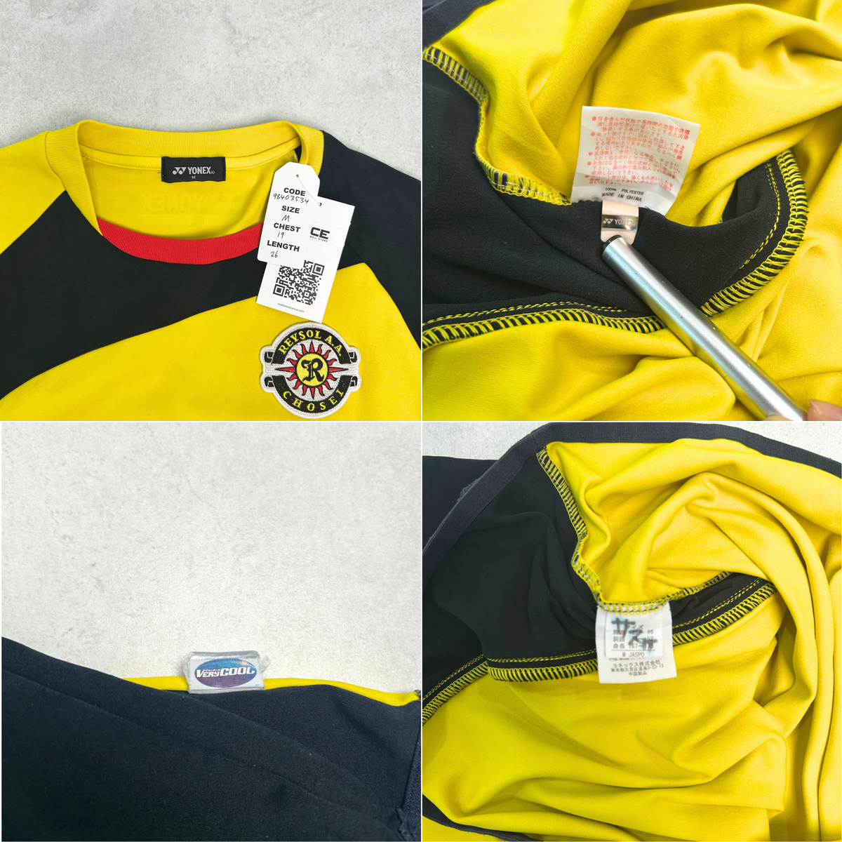 2015 Kashiwa Reysol Training Shirt J-League Yonex (M)
