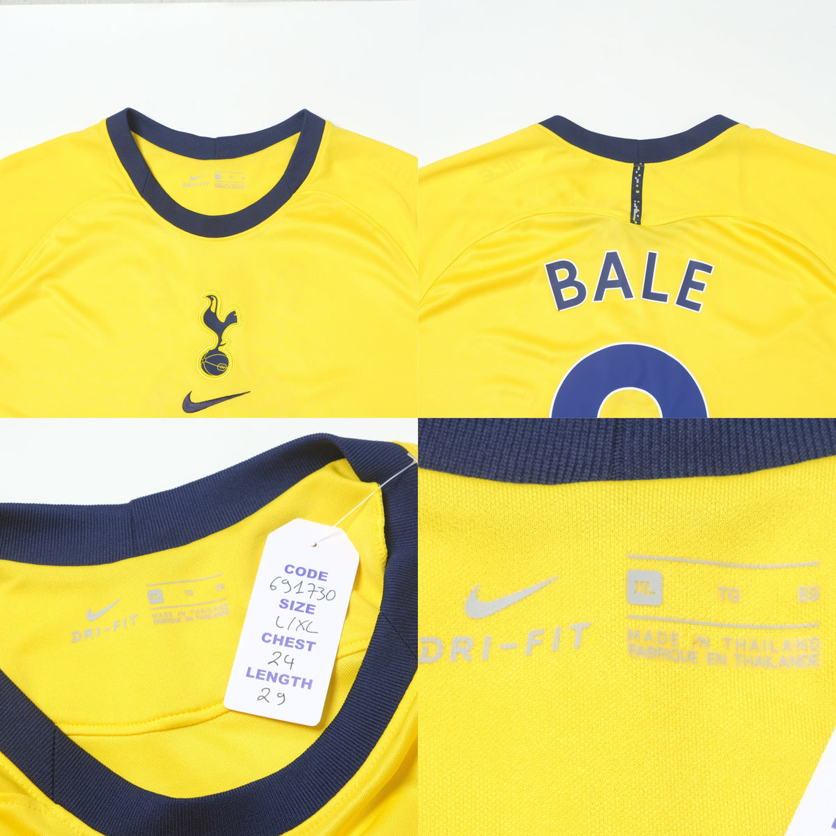 2020/21 Tottenham Hotspur Third Shirt Nike Bale (L/XL)