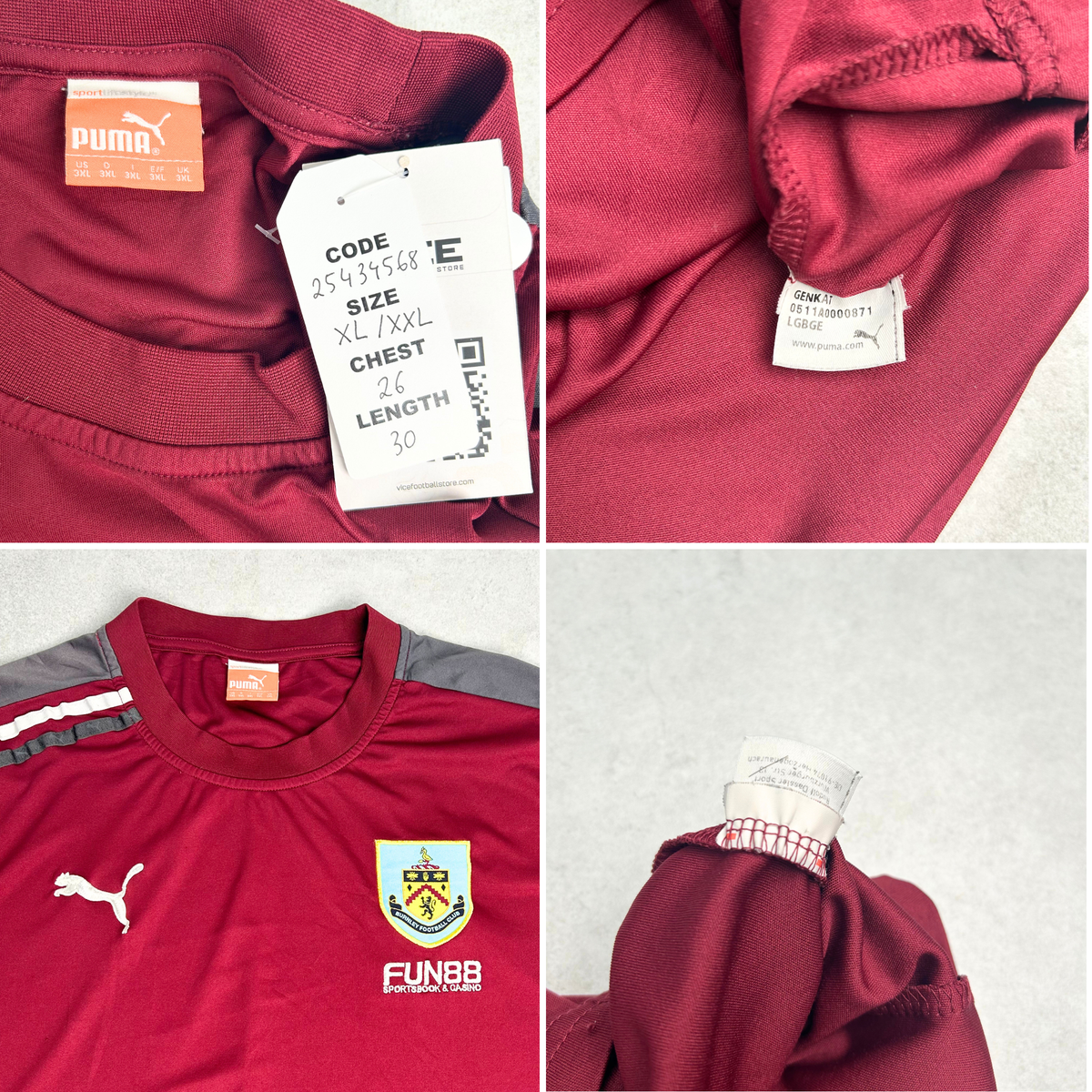 2014/15 Burnley Training Shirt Puma (XL/2XL)