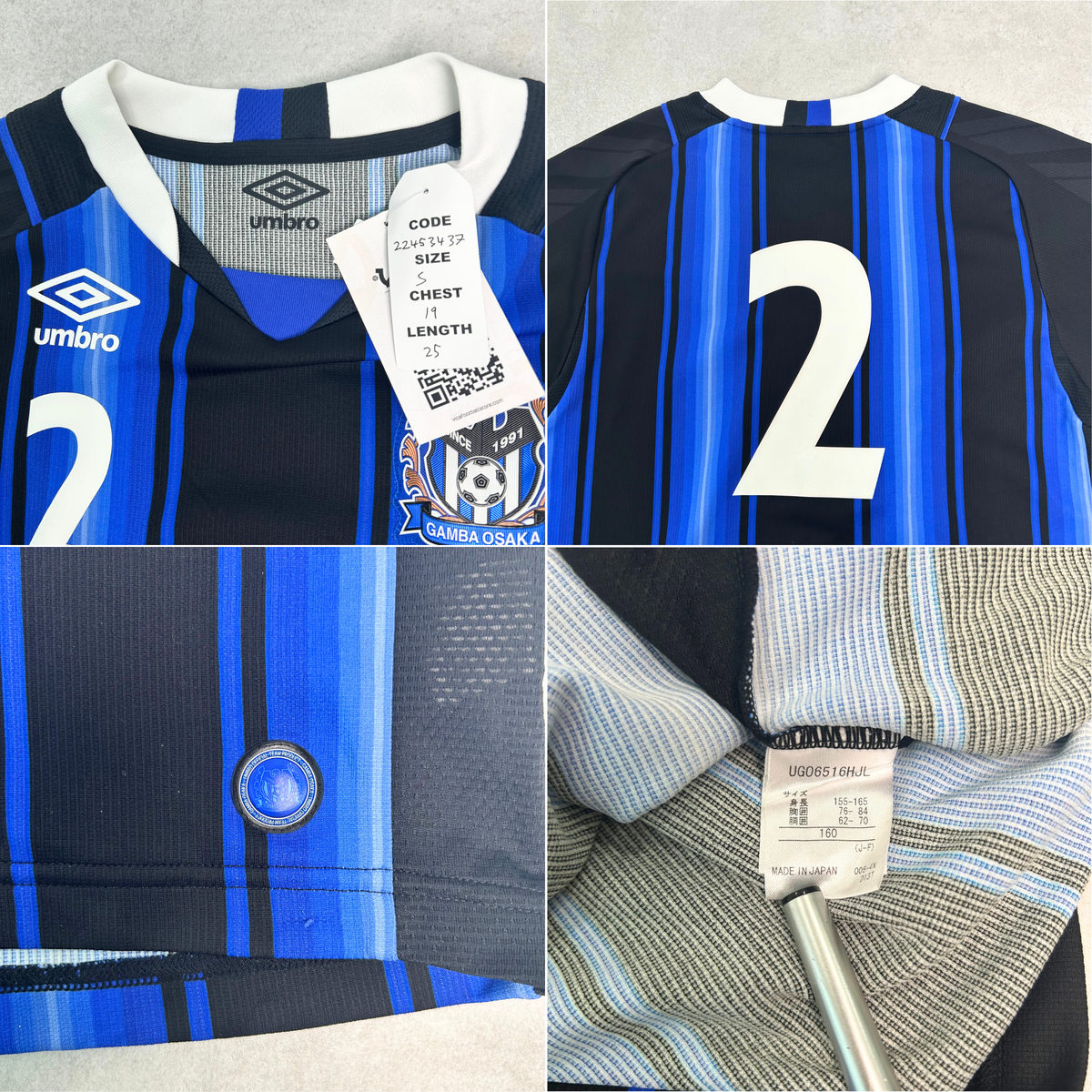 2009 Gamba Osaka Home Shirt Umbro (S)