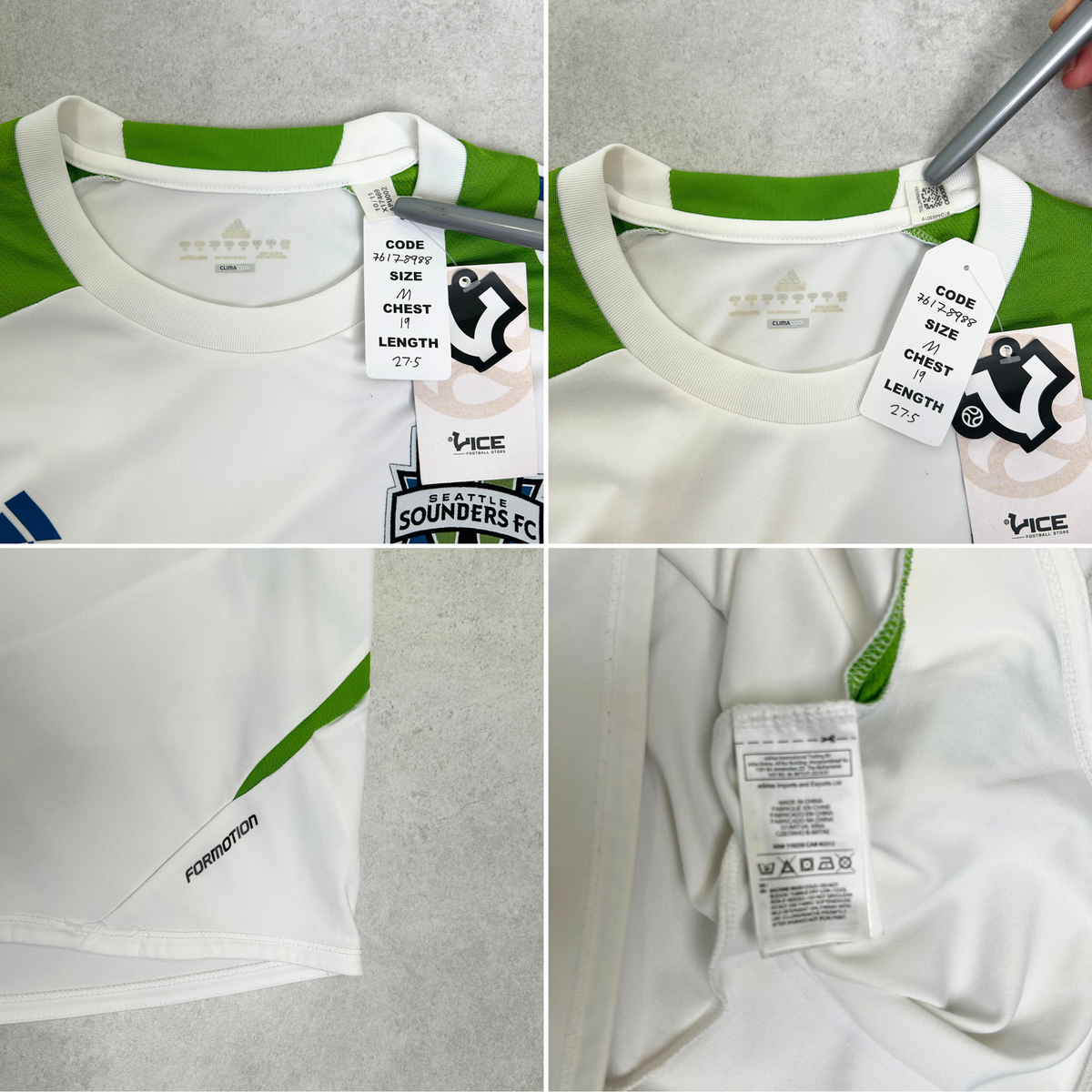 2015 Seattle Sounders FC Away Shirt Adidas (M)