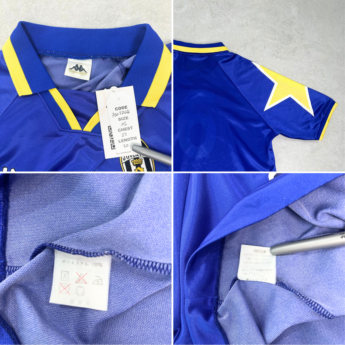 1994/95 Juventus Away Shirt Kappa (XL)
