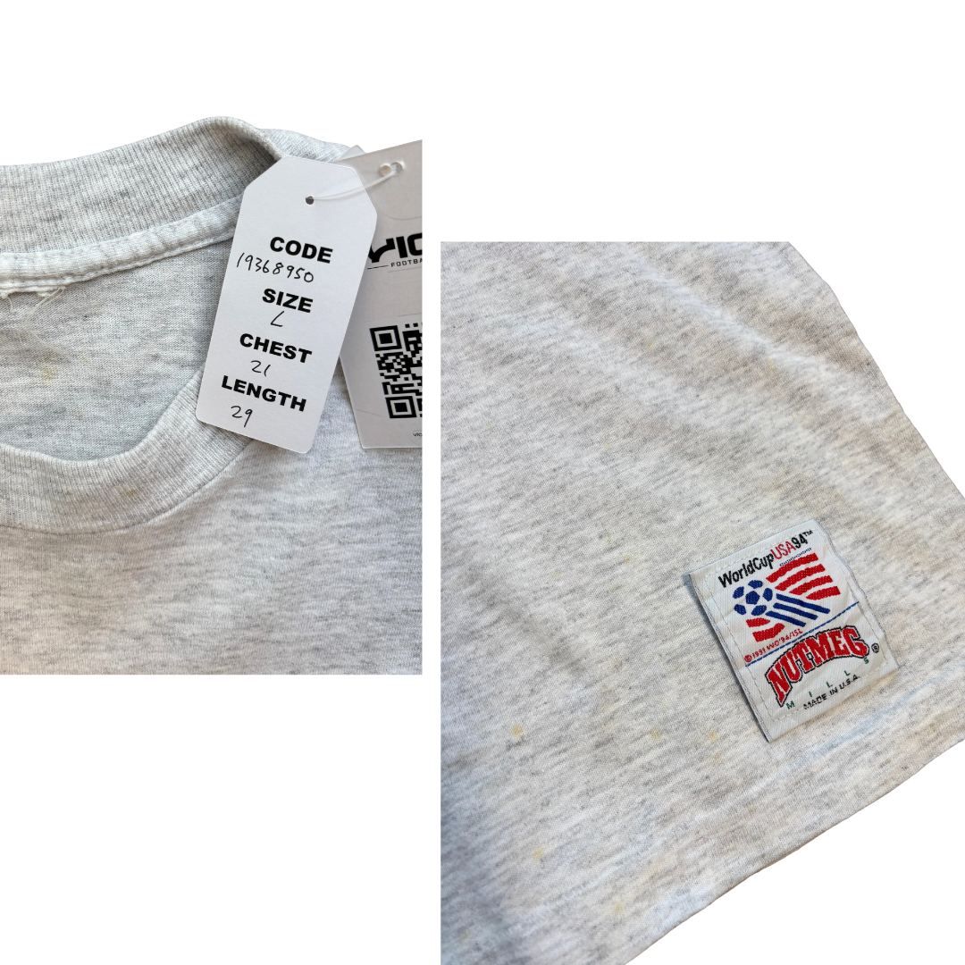 USA Adidas World Cup 1994 Vintage Single-Stitch T-Shirt Nutmeg (L)