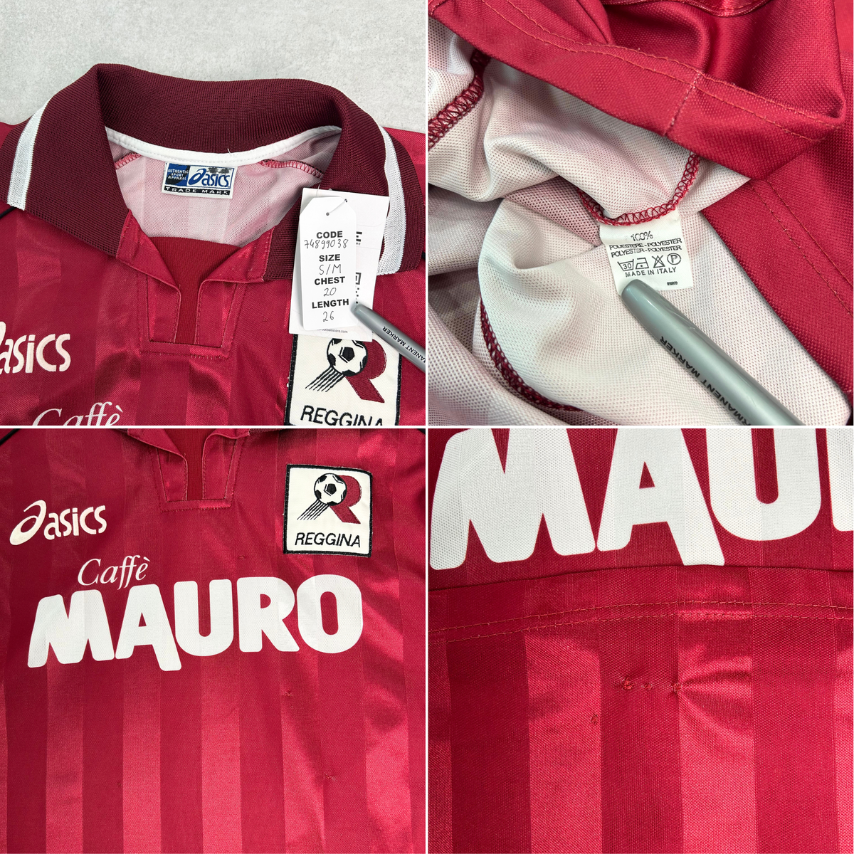 2002/03 Reggina Home Shirt Asics (S/M)