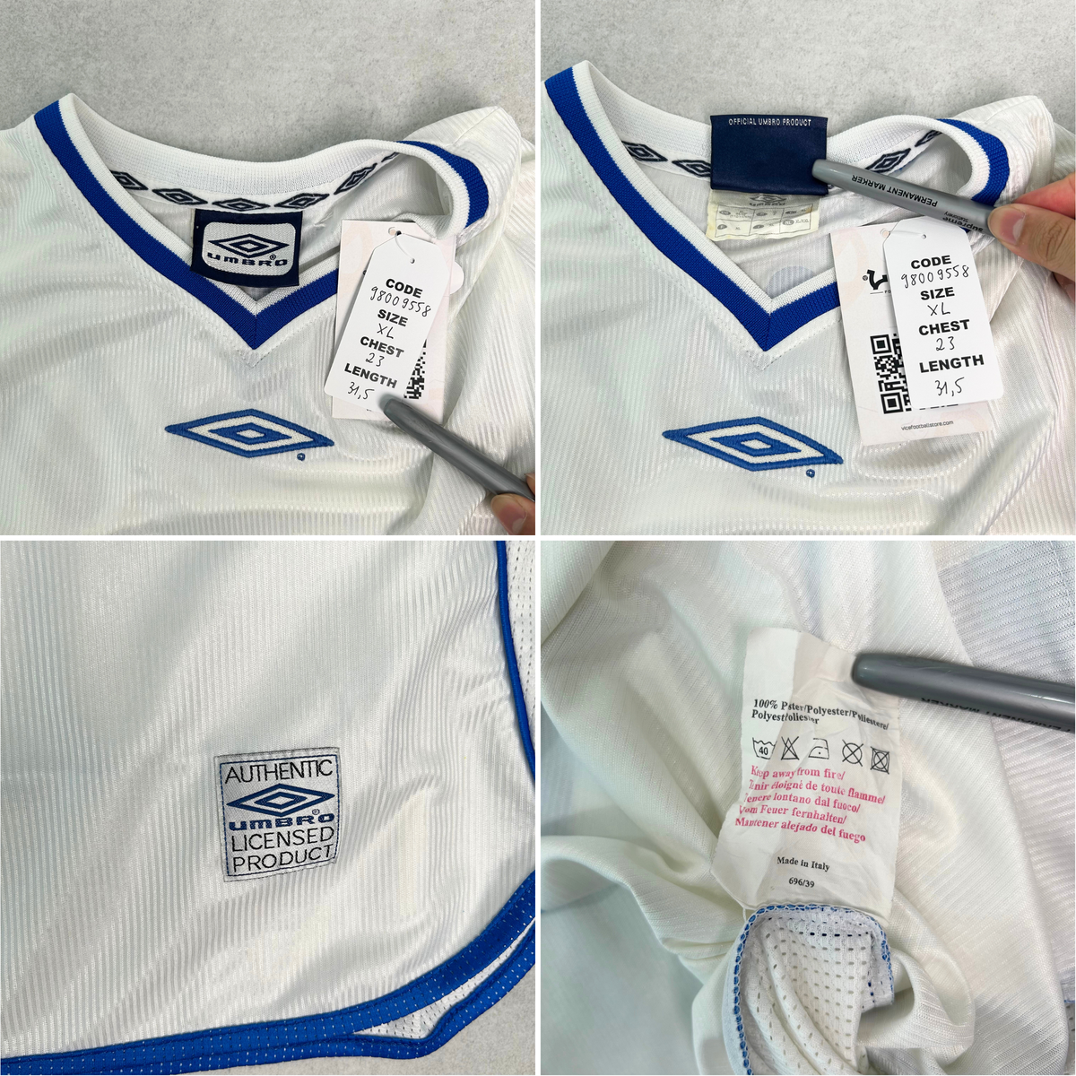 2002/03 Brescia Away Shirt Umbro Baggio (XL)
