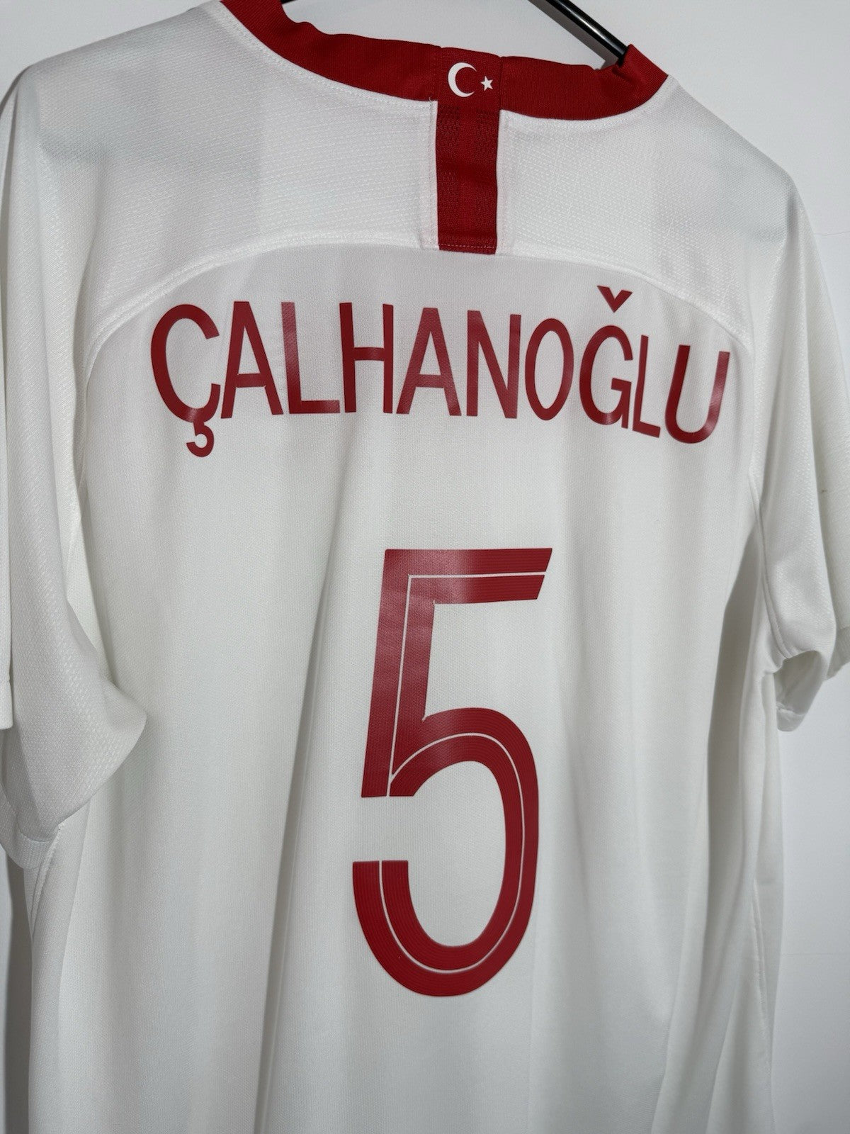 Turkey Calhanoglu #5 2018 XL Away Shirt Nike Very Good Condition 893900-100