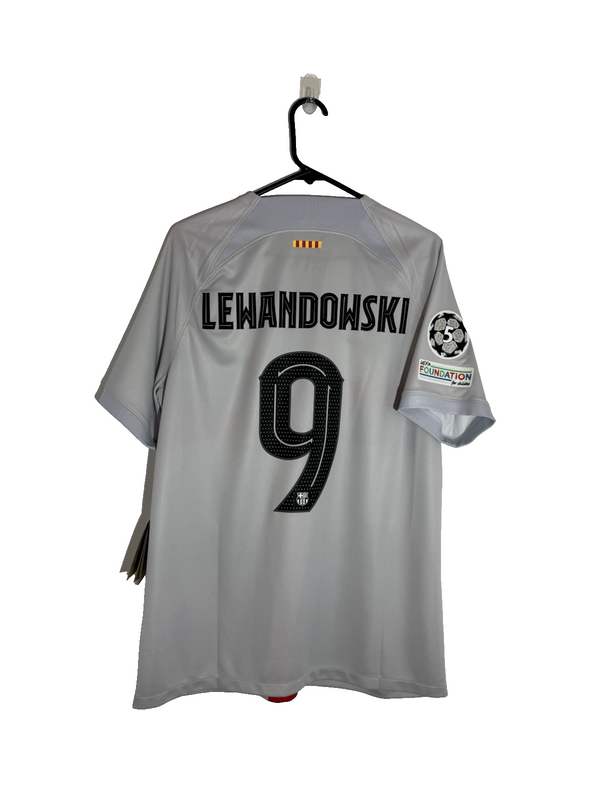 Barcelona Lewandowski #9 2022/23 Large 3rd CL Shirt Nike BNWT DN2713-043