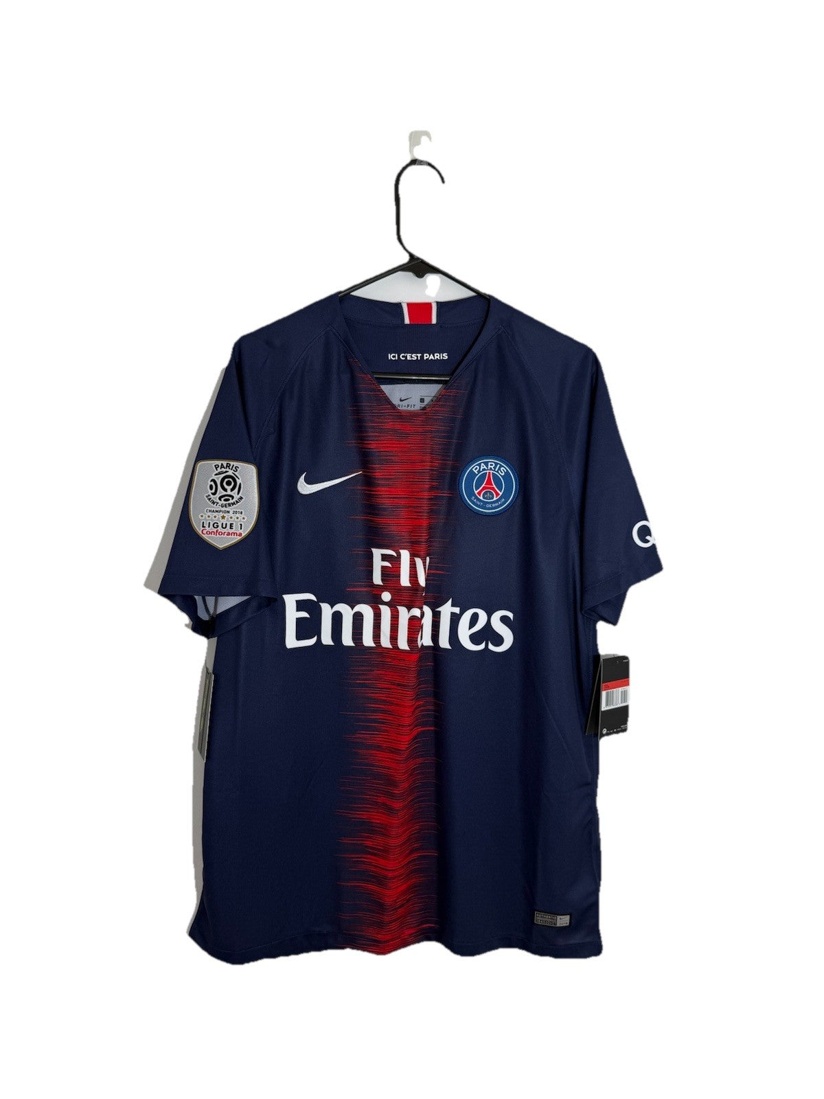 PSG Veratti #6 2018/19 Large Home Shirt Nike BNWT 894432-411