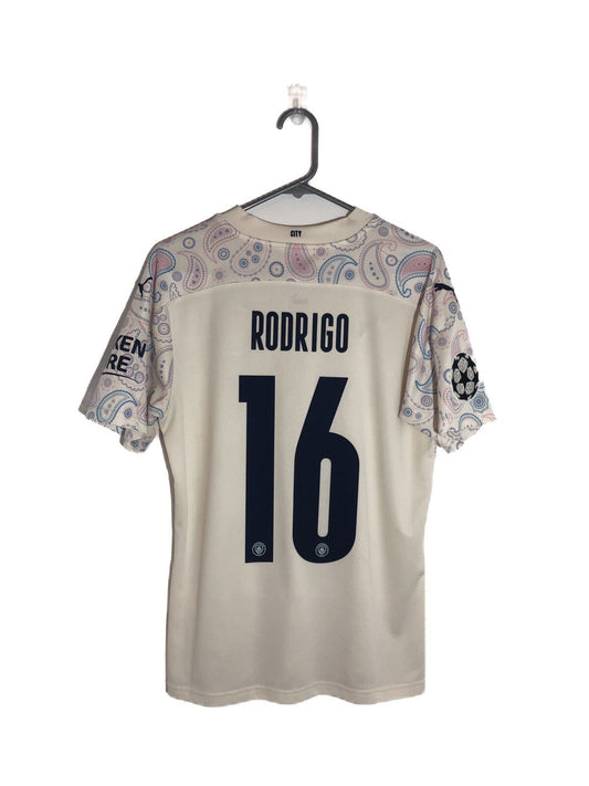 Manchester City Rodrigo #16 2020/21 Medium CL 3rd Excellent Condition 757095-03