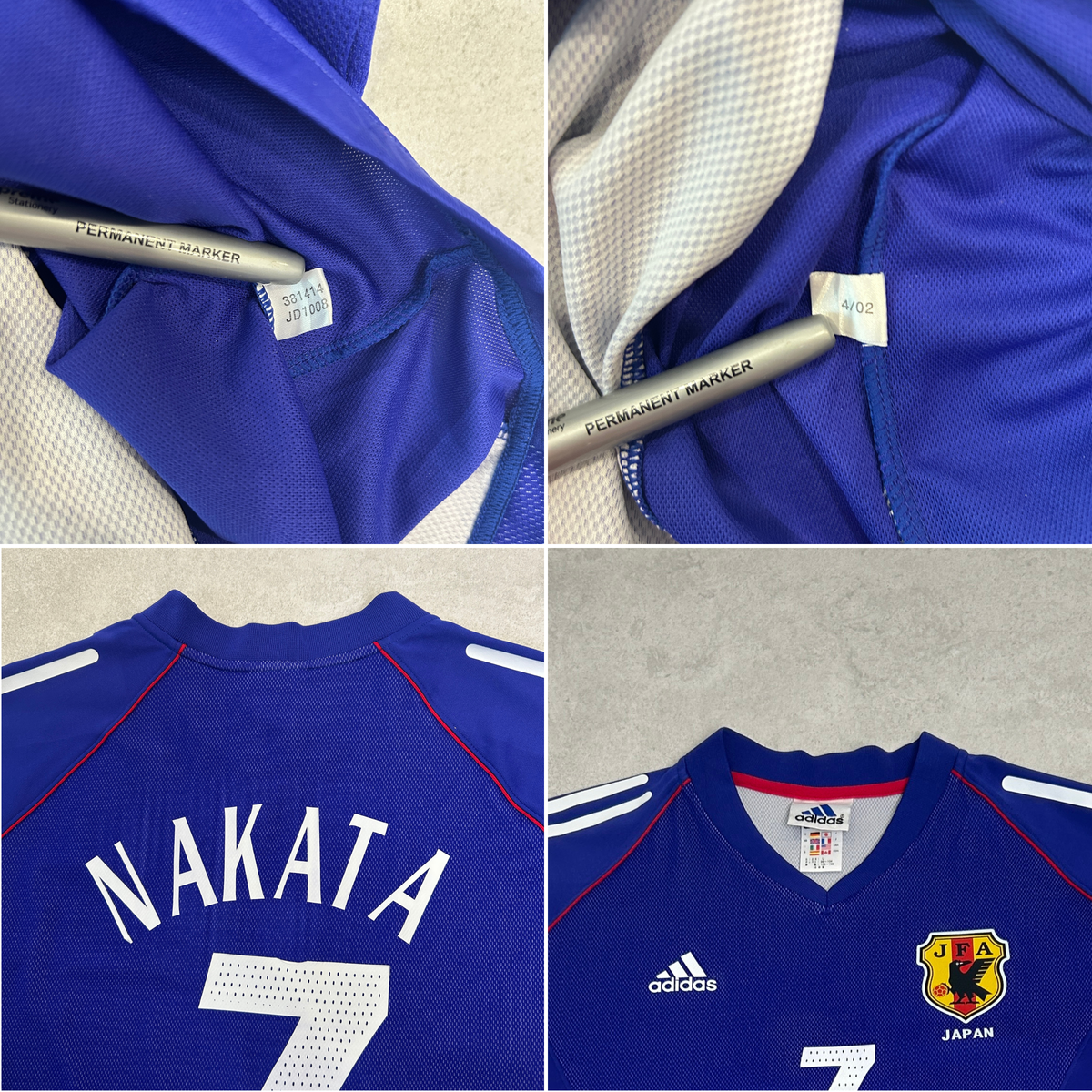 2002/04 Japan Home Shirt Adidas Nakata (L)
