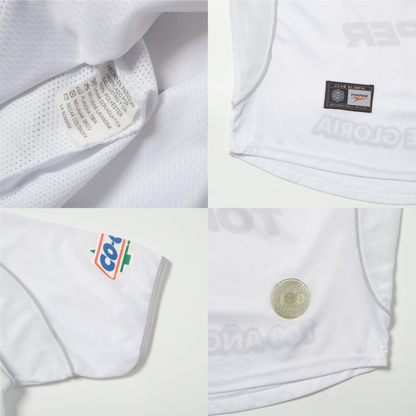 2002 Club Olimpia (Paraguay) Centenary Home Shirt Topper (M)