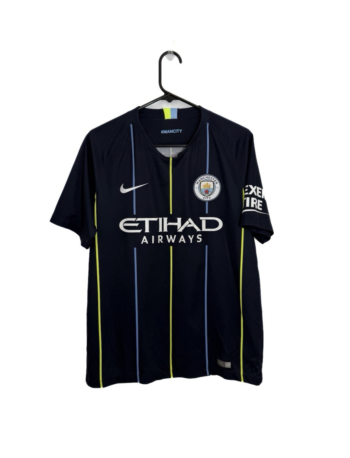 Manchester City Kompany #4 2018/19 Medium Away Excellent Condition 919002-476