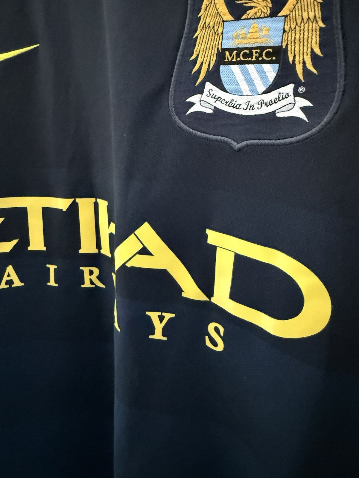 Manchester City Kompany #4 2014/15 Medium Away Very Good Condition 611051-476
