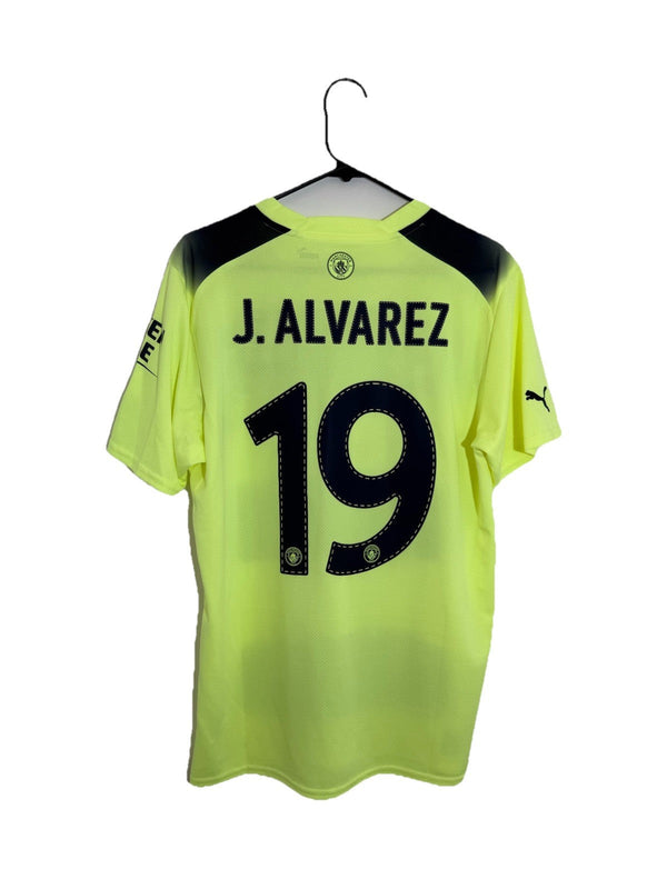 Manchester City J. Alvarez #19 2022/23 Treble Large 3rd Shirt BNWT 765734-03
