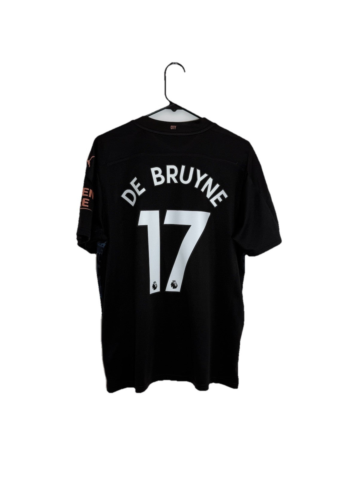 Man City De Bruyne #17 2020/21 Large Away Excellent Condition 757065-02