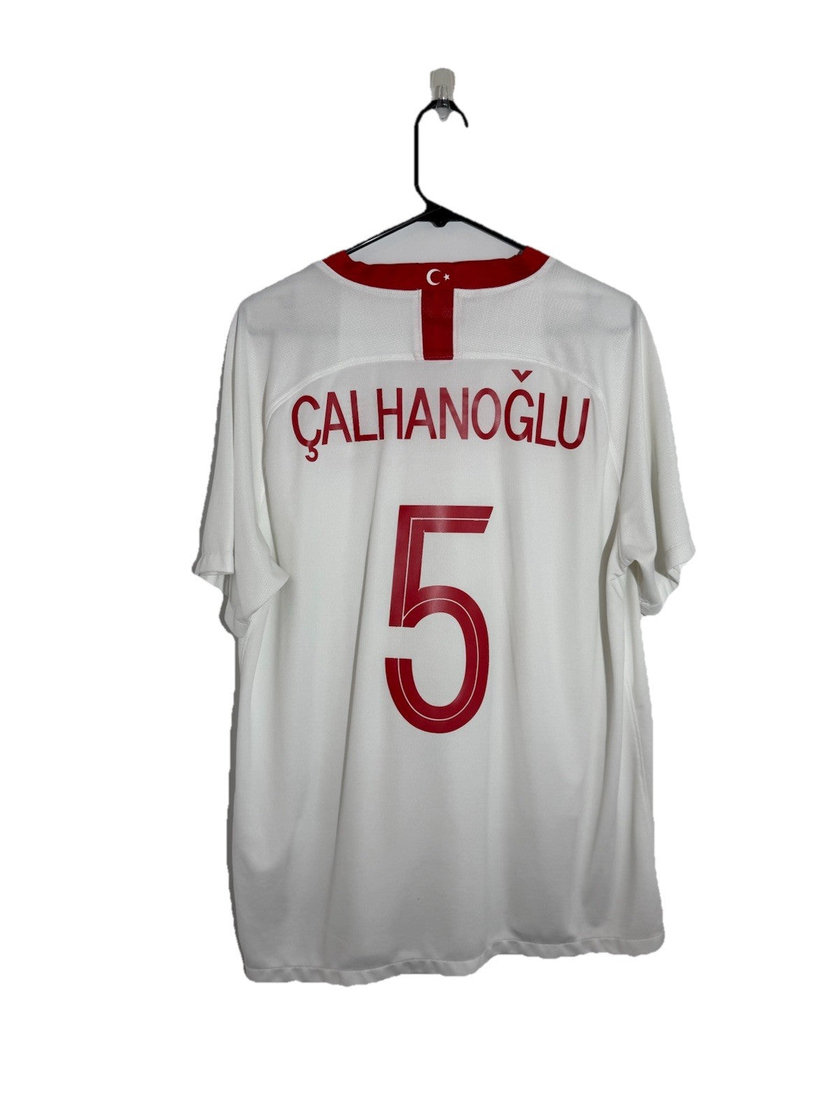 Turkey Calhanoglu #5 2018 XL Away Shirt Nike Very Good Condition 893900-100