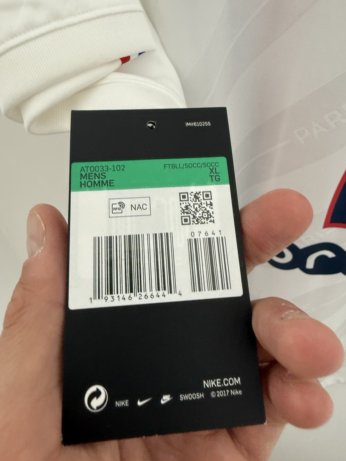 Paris St Germain Mbappe #7 2019/20 XL 3rd Shirt Nike BNWT AT0033-102
