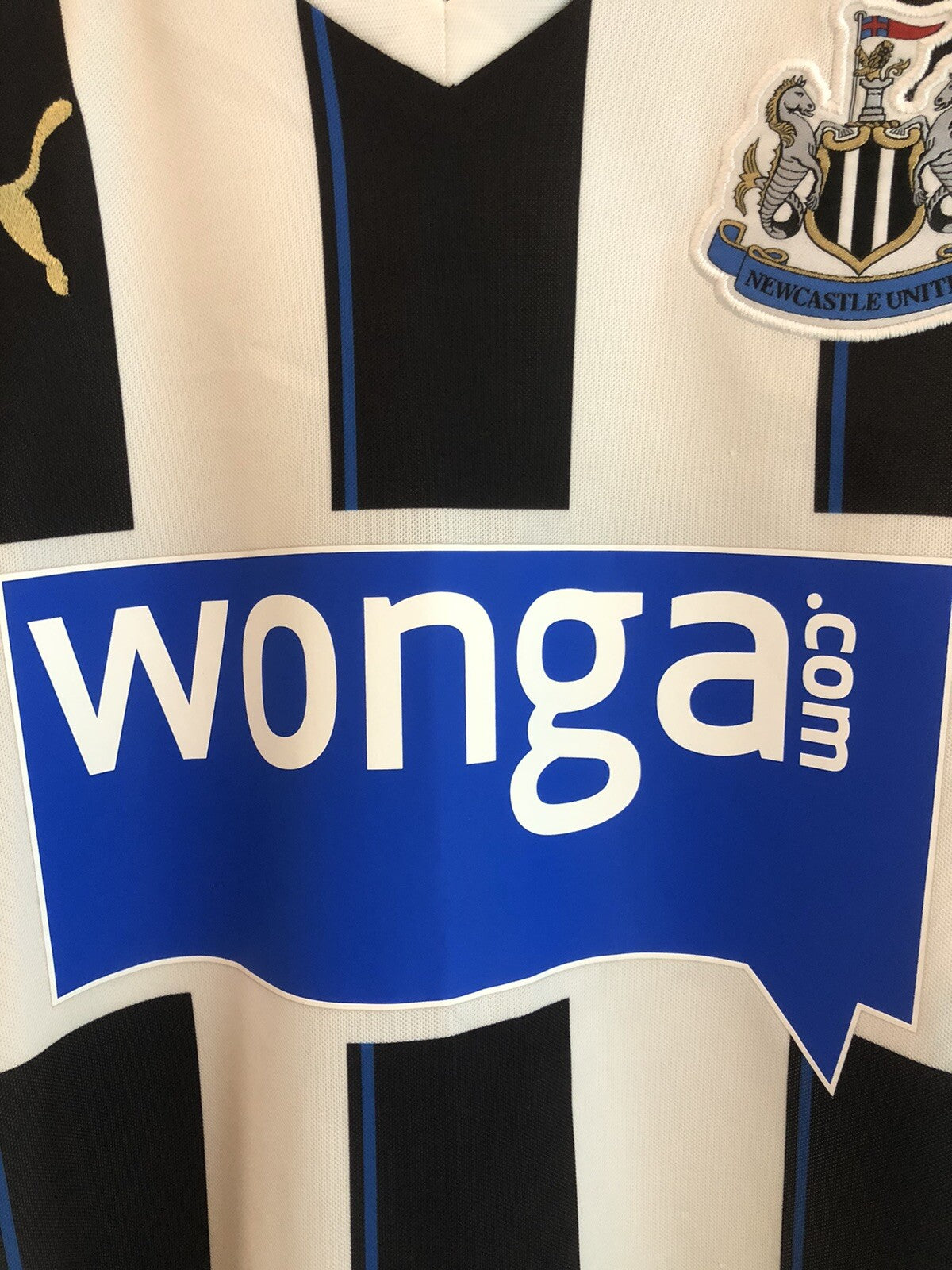 Newcastle United Cisse #9 2013/14 Medium Home Shirt Excellent Condition 743470