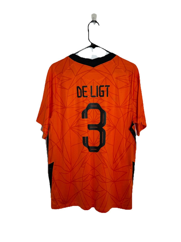 Netherlands De Ligt #3 2021 Large Home Shirt Nike Excellent Condition CD0712-819