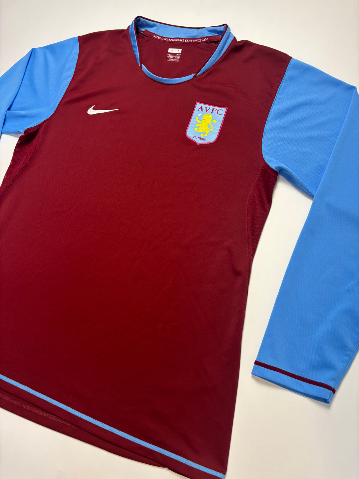 Aston Villa Home Shirt 2007/08 LS (L) *Player Spec