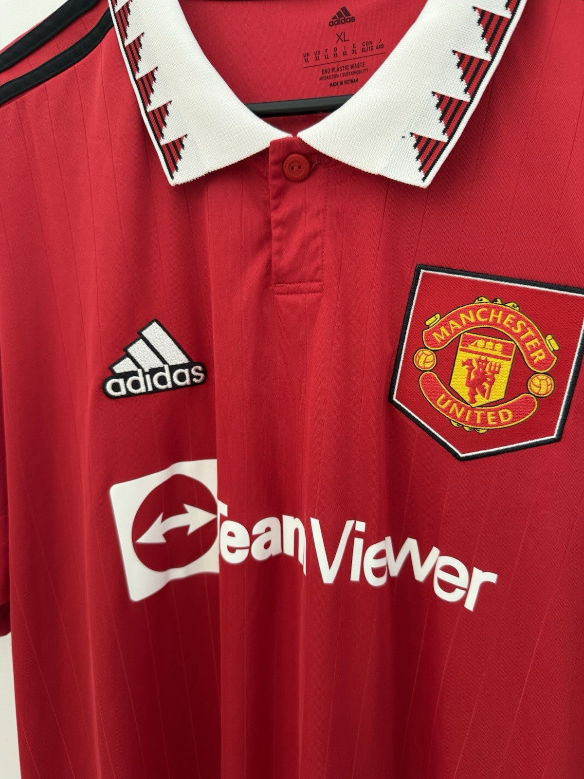 Manchester United Sancho #25 2022/23 XL Home Shirt Excellent Condition H13881