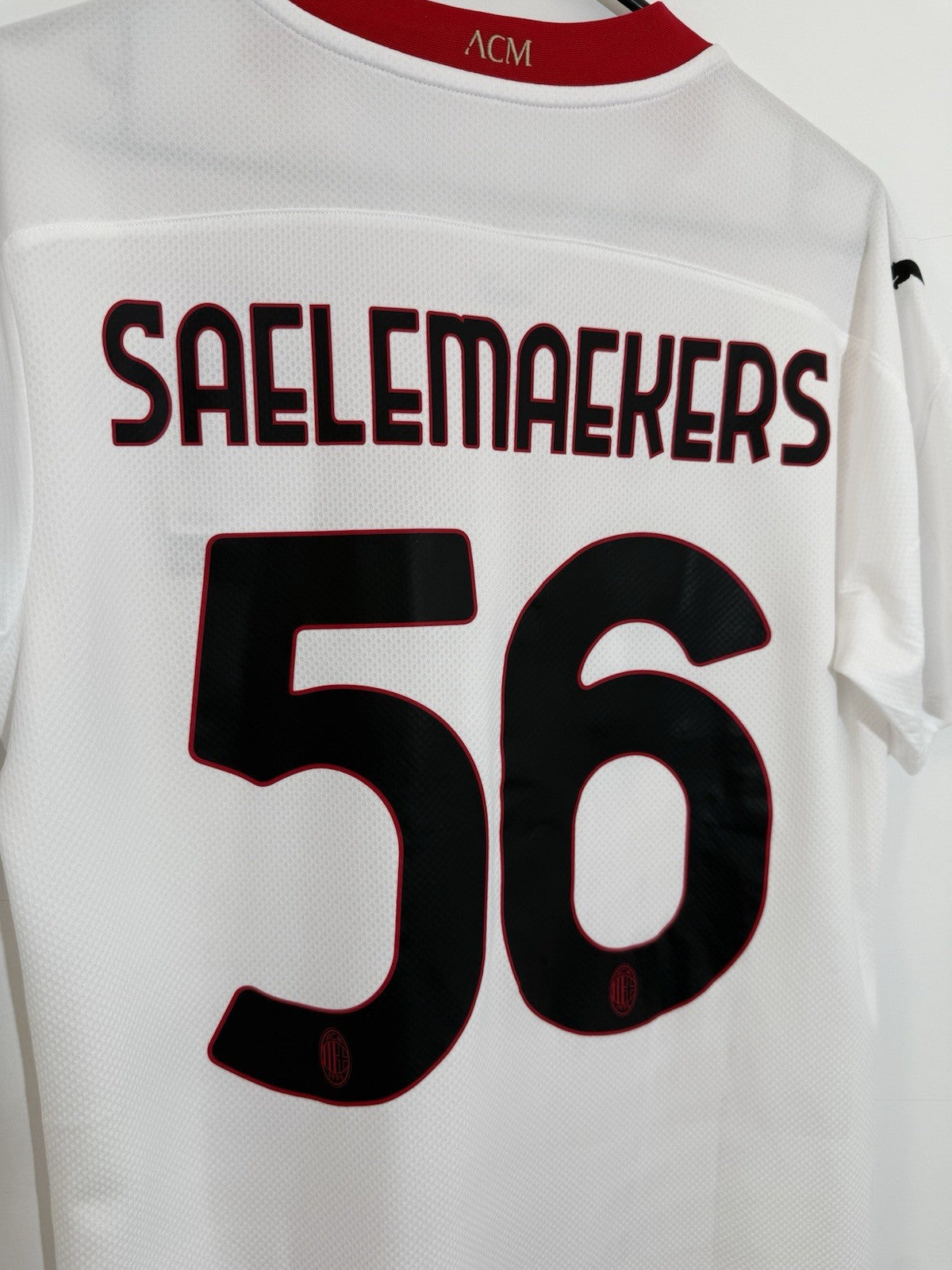 AC Milan Saelemaekers #56 2020/21 Medium Away Shirt Puma BNWT 757278-02