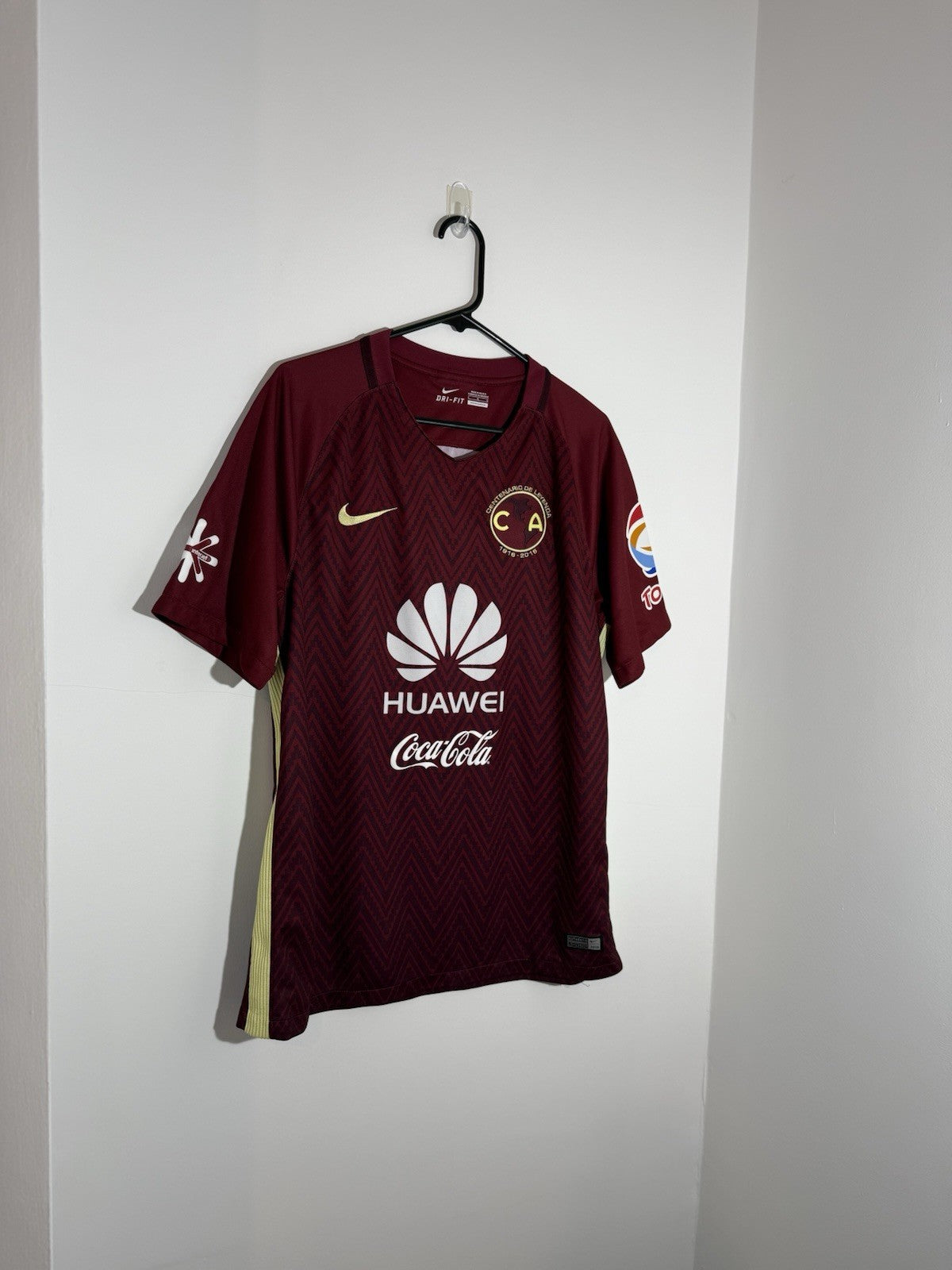 Club America 2016/17 Medium Away Shirt Nike Excellent Condition 776819-678