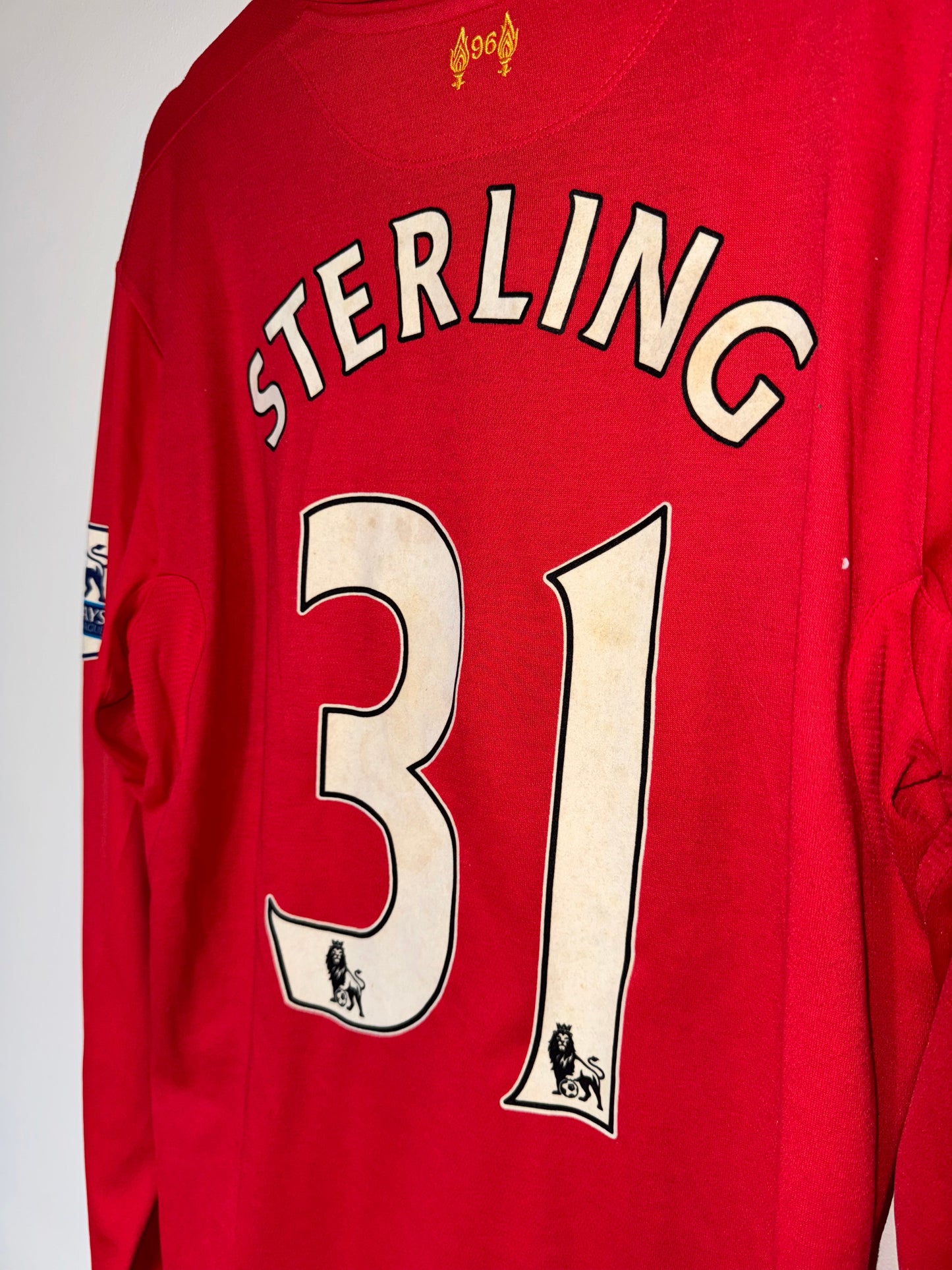Liverpool 2012/13 Home Football Shirt *STERLING* L (7/10)