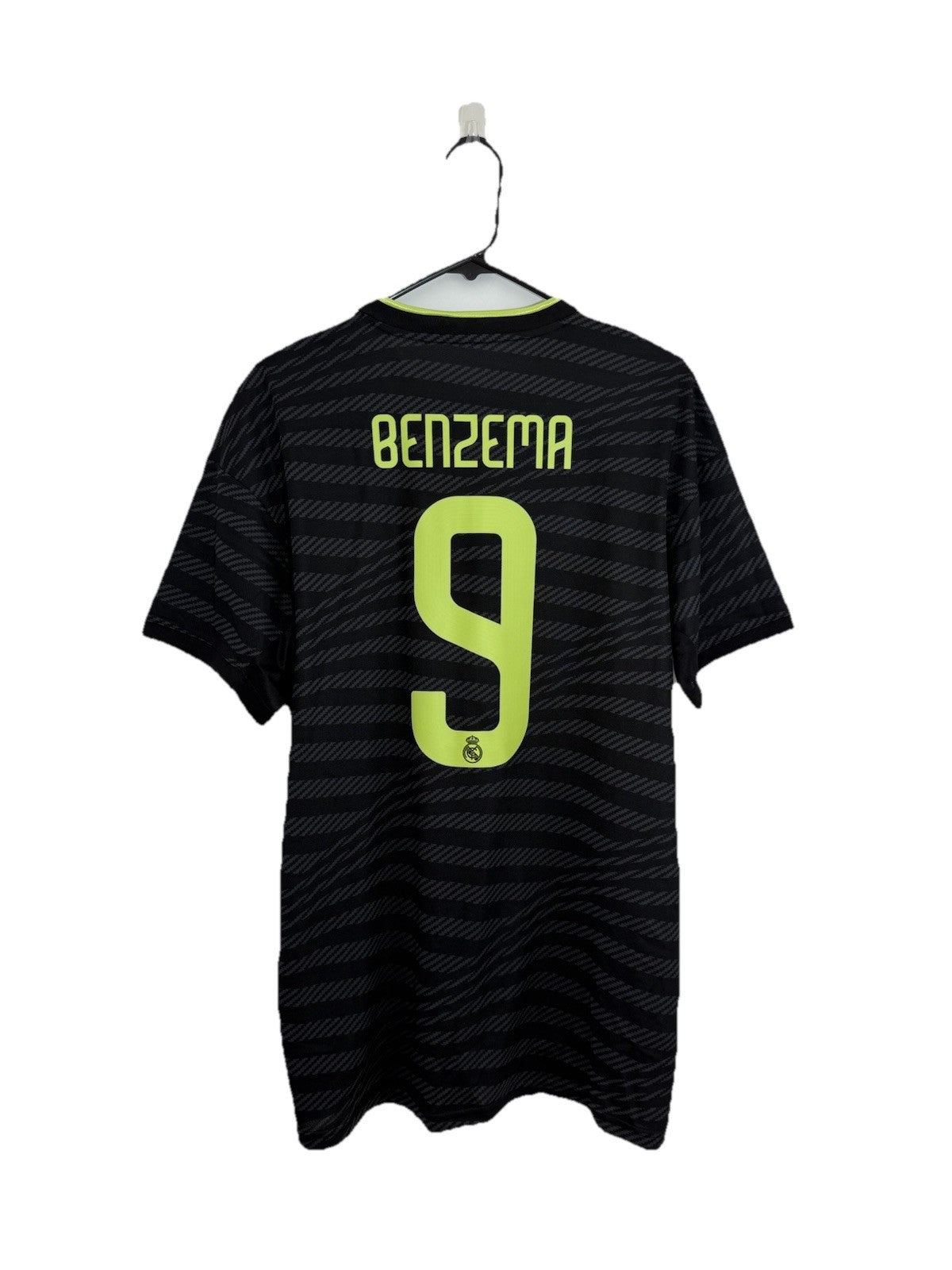 Real Madrid Benzema #9 2022/23 3rd Large Shirt Adidas BNWT HI1656