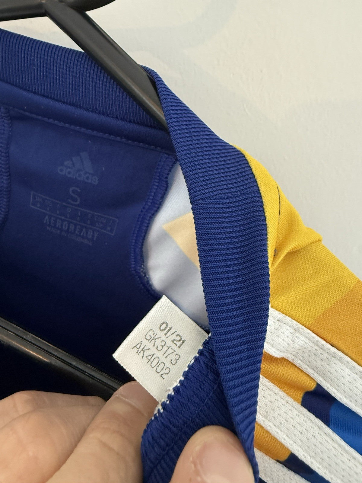 Boca Juniors 2021 Small 3rd Shirt Adidas Excellent Condition GK3173