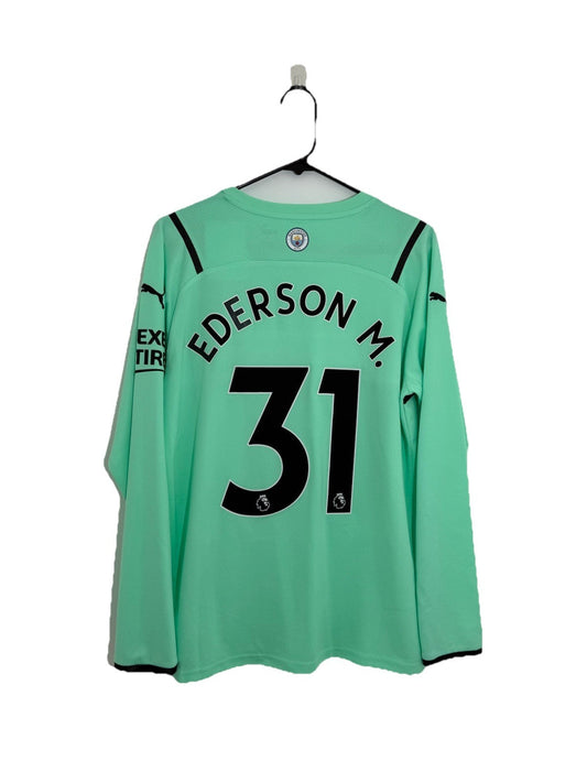 Manchester City Ederson M. #31 2021/22 Medium L/S GK Shirt BNWT 764618-50
