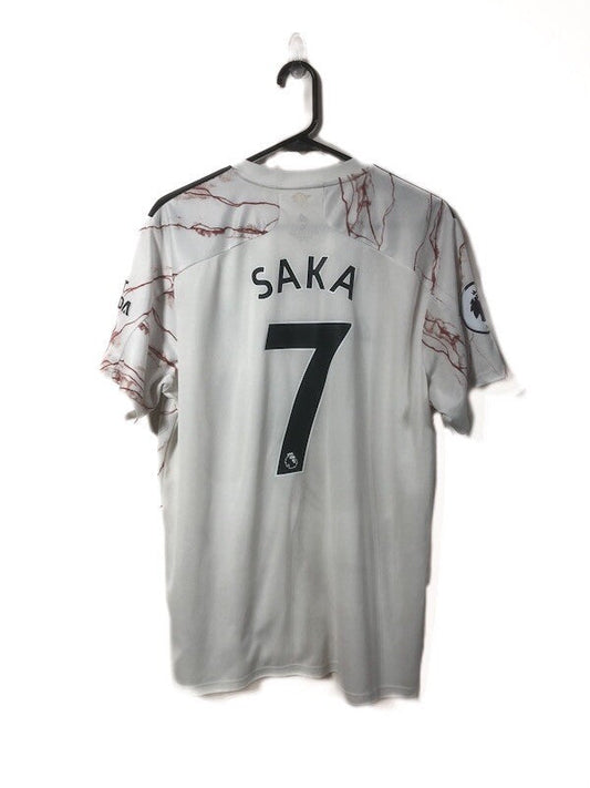 Arsenal Saka #7 2020/21 XL Away Shirt Adidas Excellent Condition EH5815