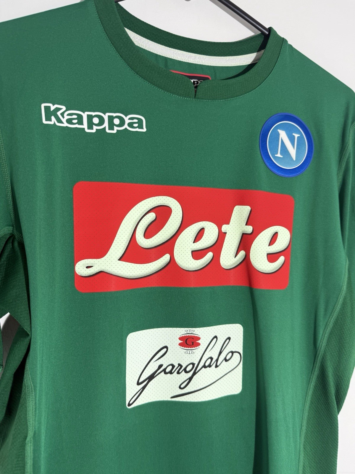 SSC Napoli Reina #25 2017/18 Large Goalkeeper Kappa Slim Home Shirt BNWT 303V450
