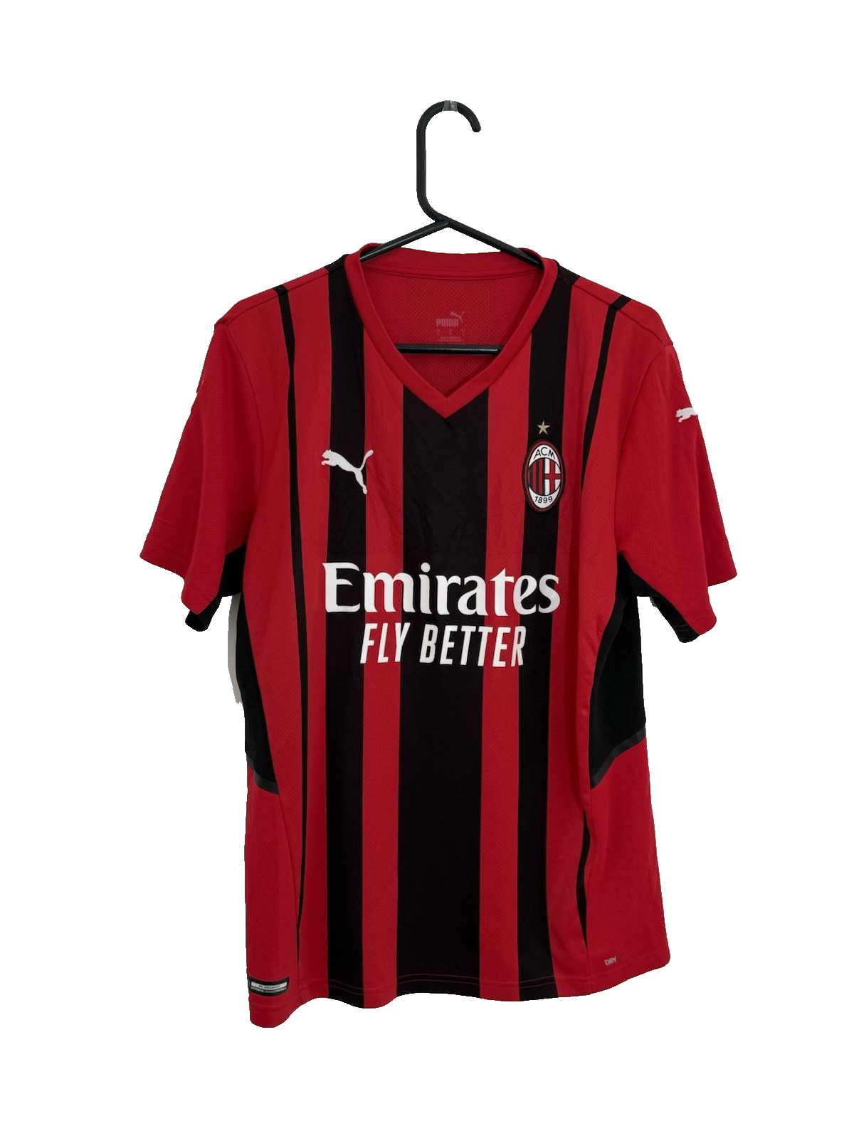 AC Milan Kjaer #24 2021/22 Medium Home Shirt Puma Excellent Condition 759122-01
