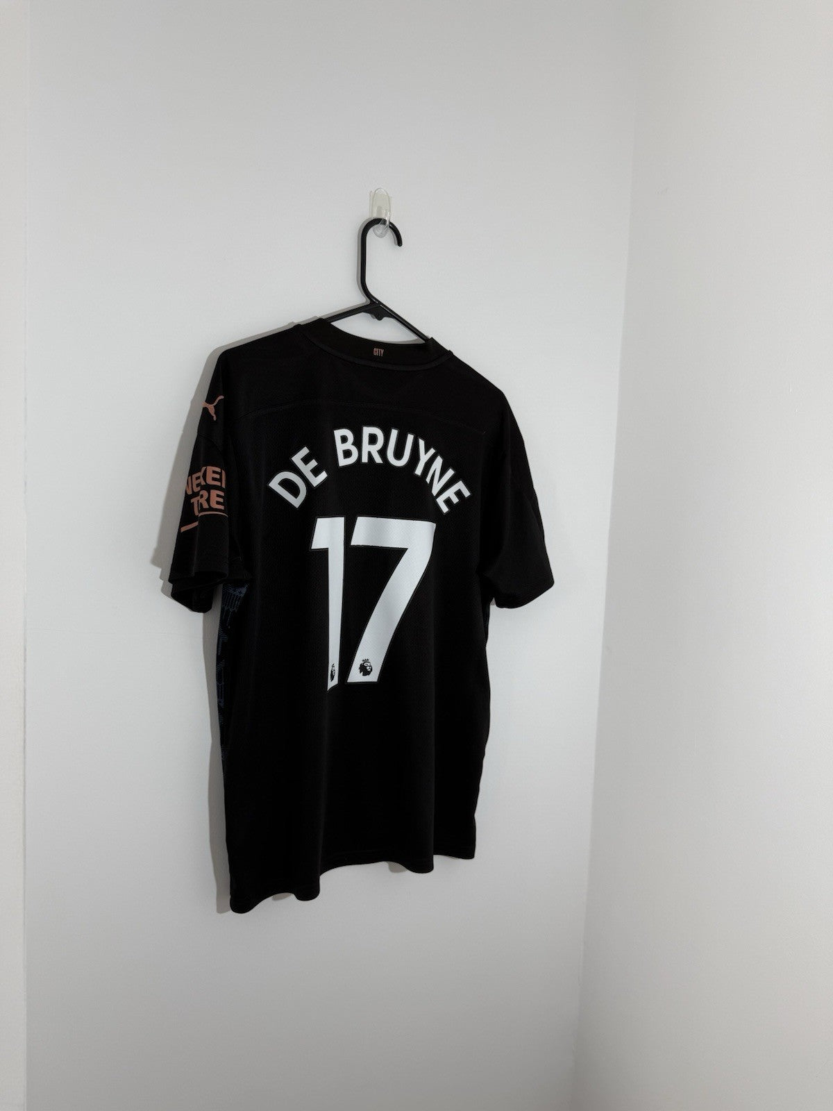 Man City De Bruyne #17 2020/21 Large Away Excellent Condition 757065-02