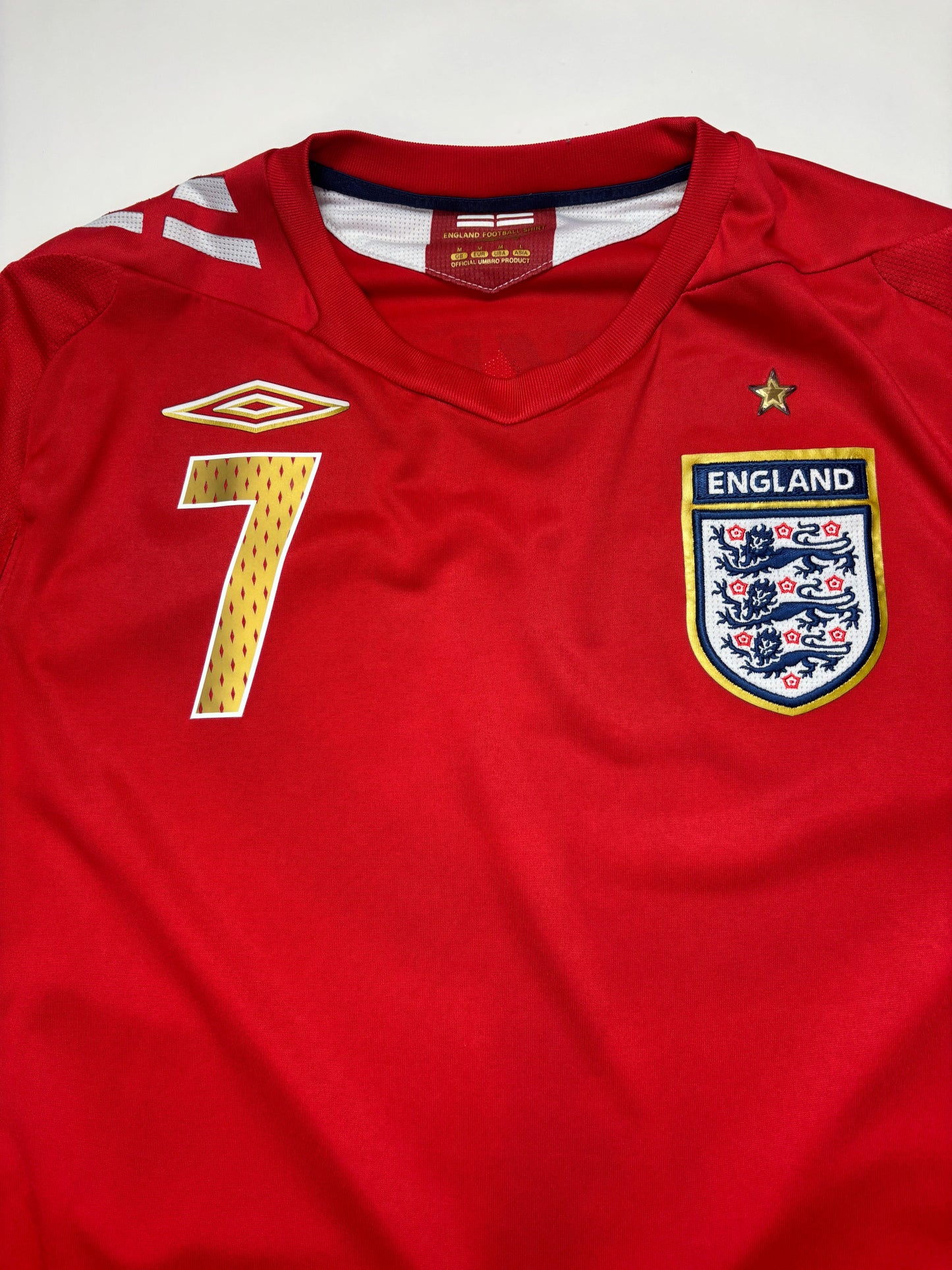 England Away Shirt LS 2006/08 (M) Beckham 7