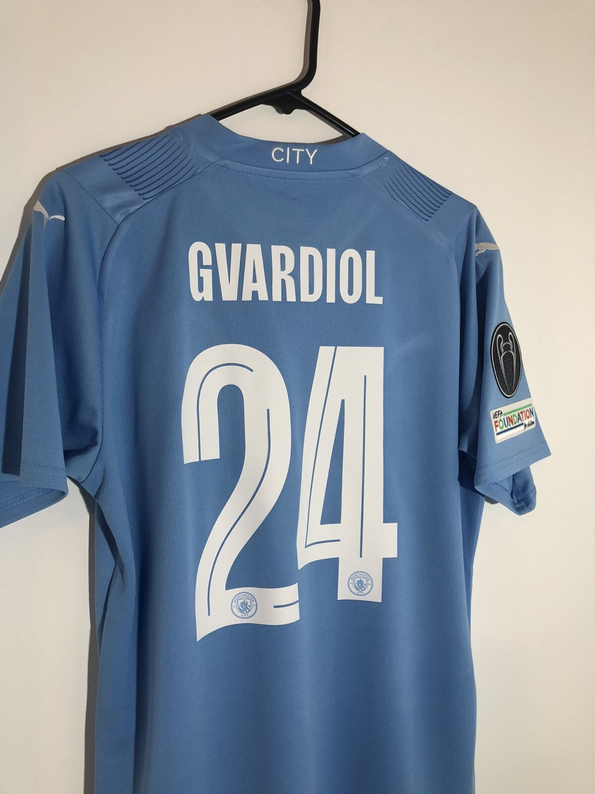Manchester City Gvardiol #24 2023/24 Medium Home Excellent Condition 770438-01