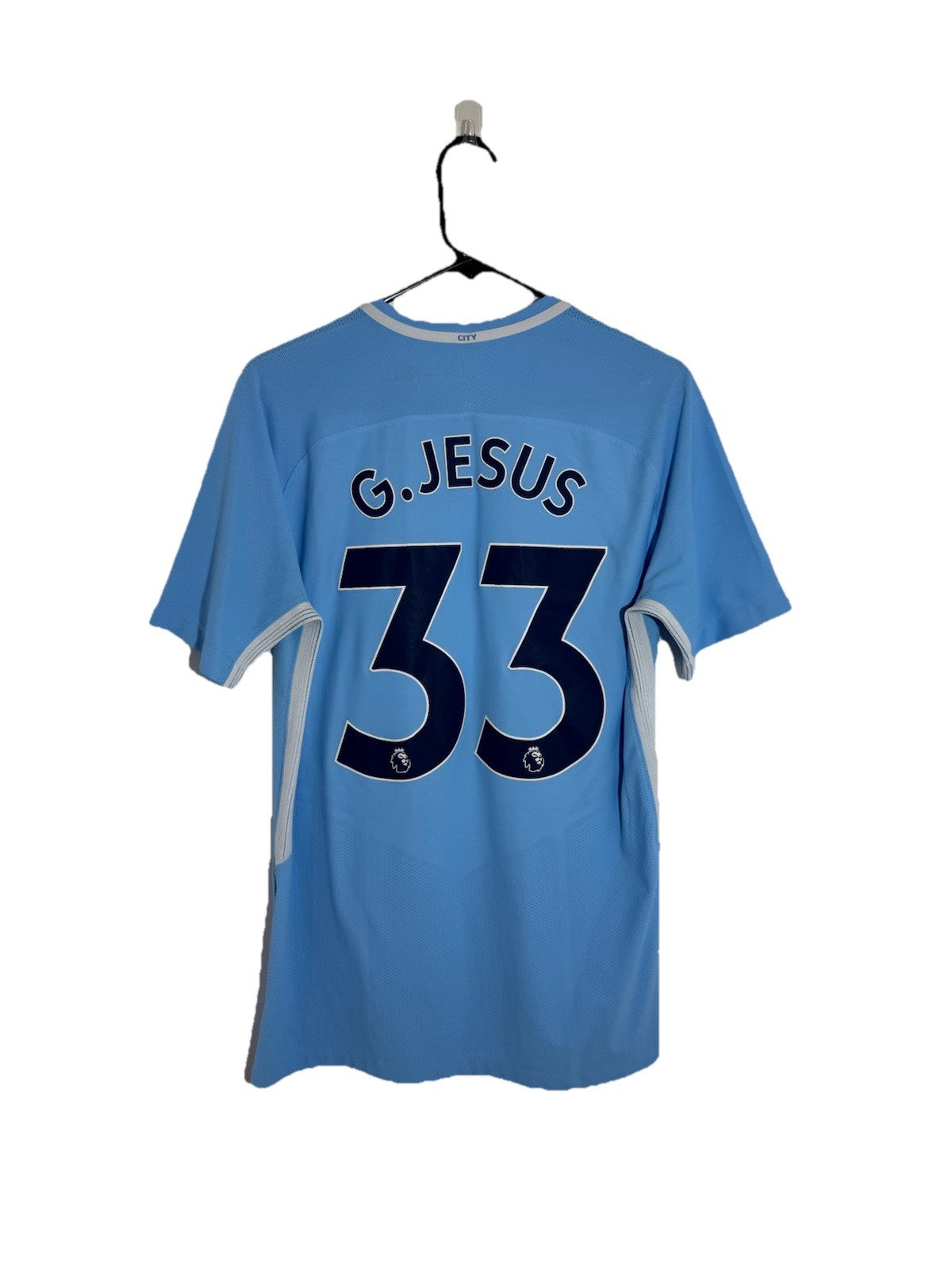 Manchester City G. Jesus #33 2017/18 Medium Home Excellent Condition 847197-489