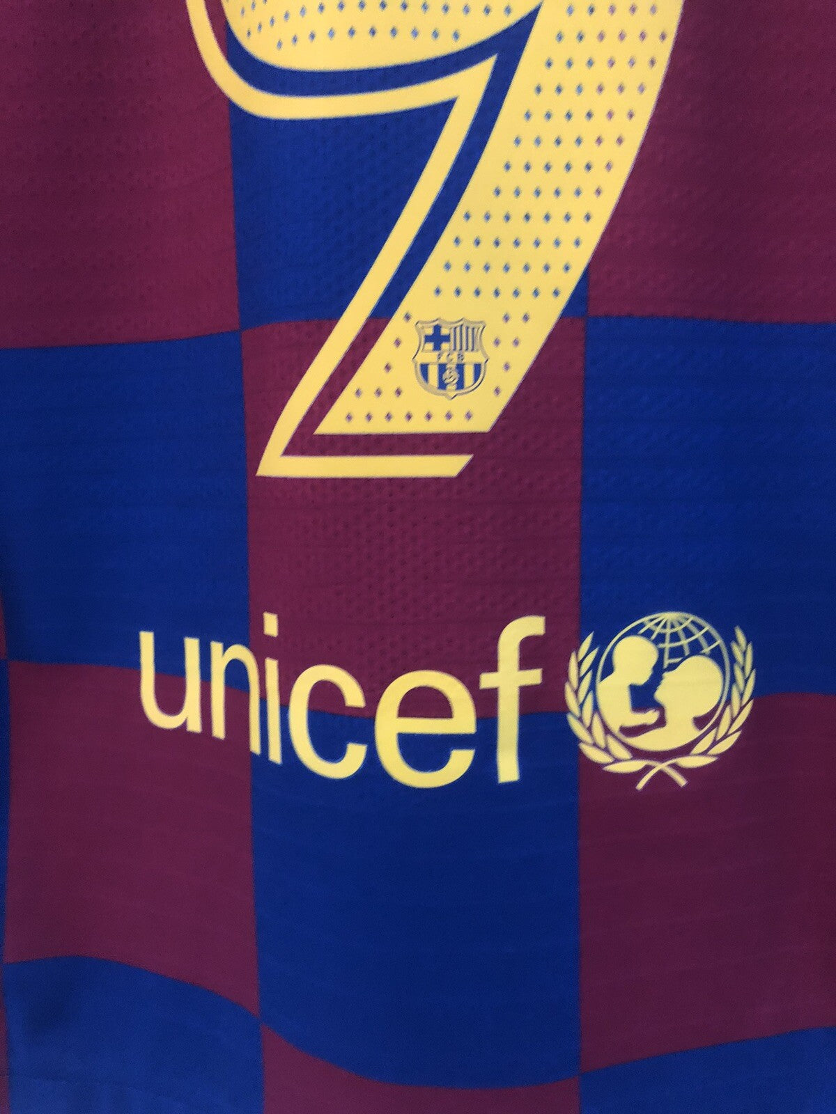 Barcelona Suarez #9 2019/20 Medium Vaporknit Home Excellent Condition AJ5257-456