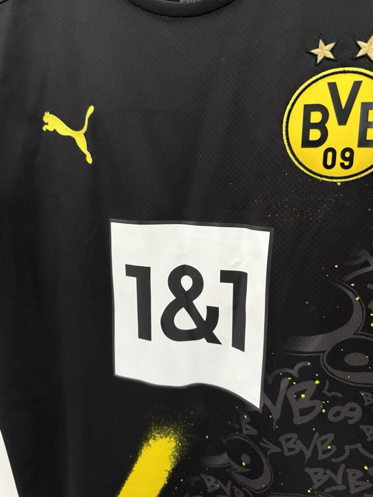 Borussia Dortmund Haaland #9 2020/21 Medium Away Very Good Condition 757161-02
