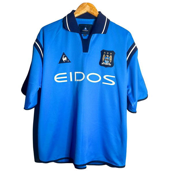 2001-02 Manchester City Home Shirt - L