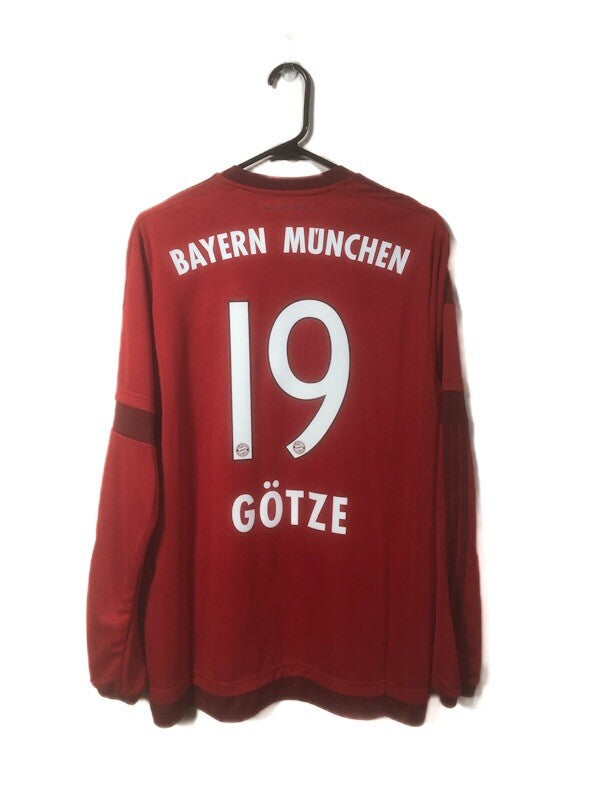 Bayern Munich Gotze #19 2015/16 Large Home Shirt BNWT S08806