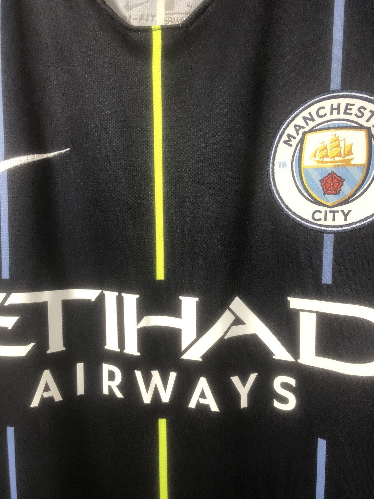 Manchester City Kun Aguero #10 2018/19 Medium Away Excellent Conditio 919002-476